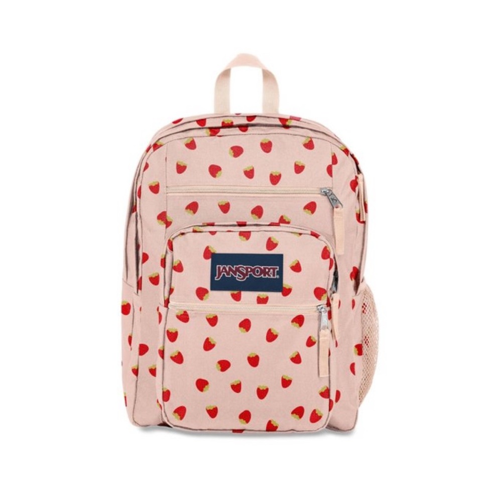 NWT! JanSport Big Student 17.5" Backpack - Strawberry Shower